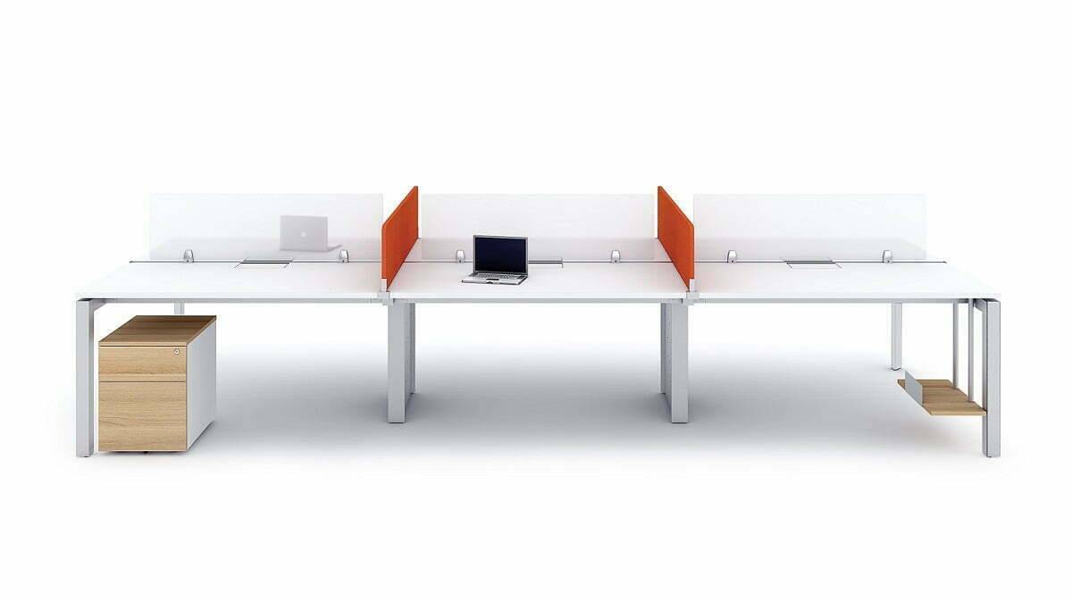 Bàn làm việc theo cụm dành cho 6 người