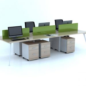 Bàn chữ nhật cụm sáu P6D 1206