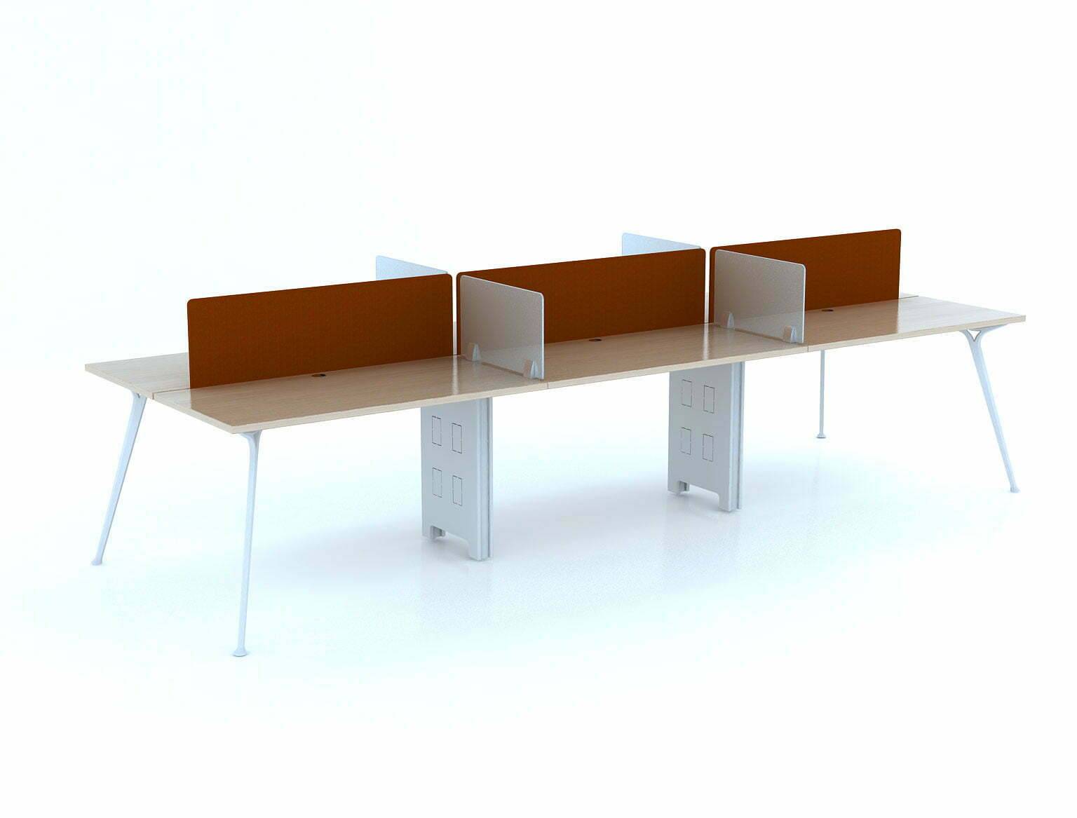 Bàn chữ nhật cụm sáu P6D 1406