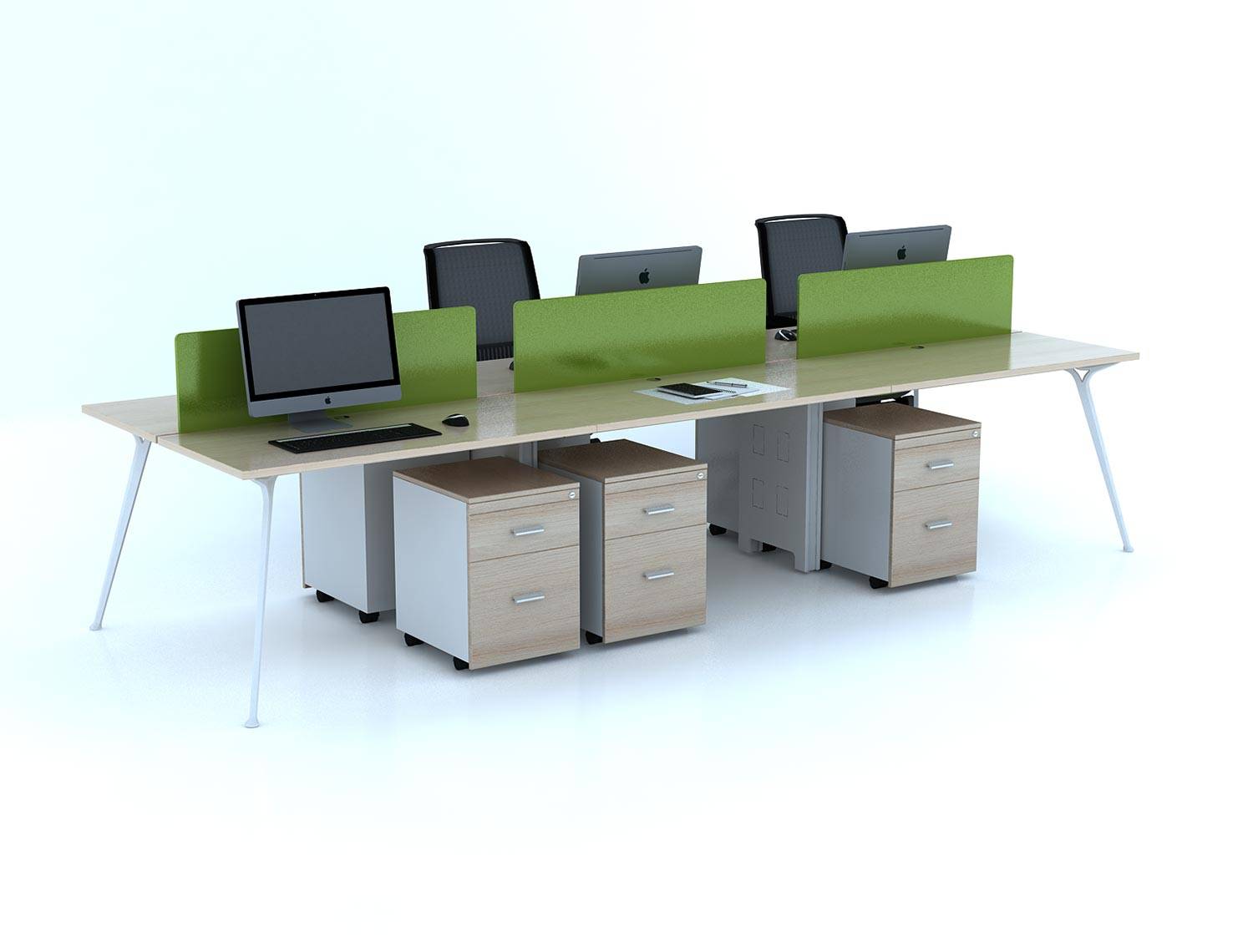 Bàn chữ nhật cụm sáu P6D 1406