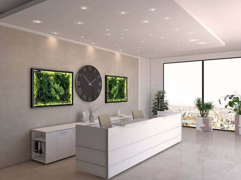 thiết kế quầy lễ tân đẹp