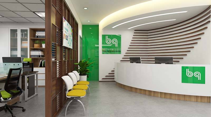 Thiết kế quầy lễ tân đẹp