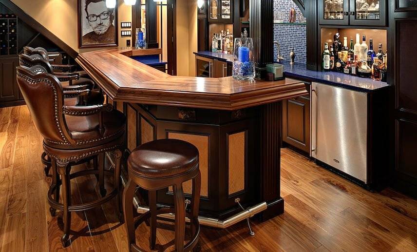 Quầy bar gỗ óc chó 