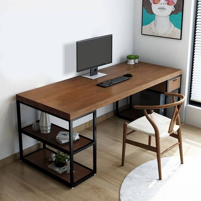 Bàn làm việc gỗ thông