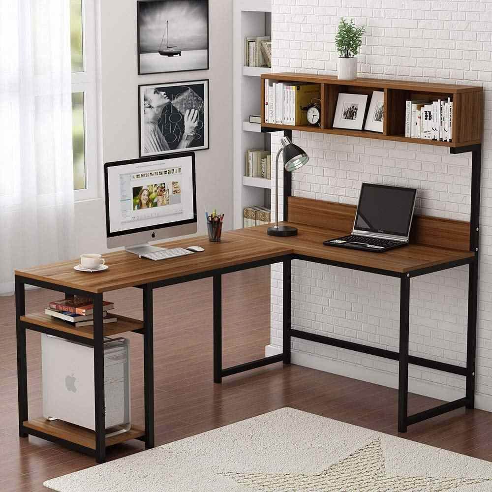 Bàn làm việc góc tường có tính thẩm mỹ cao