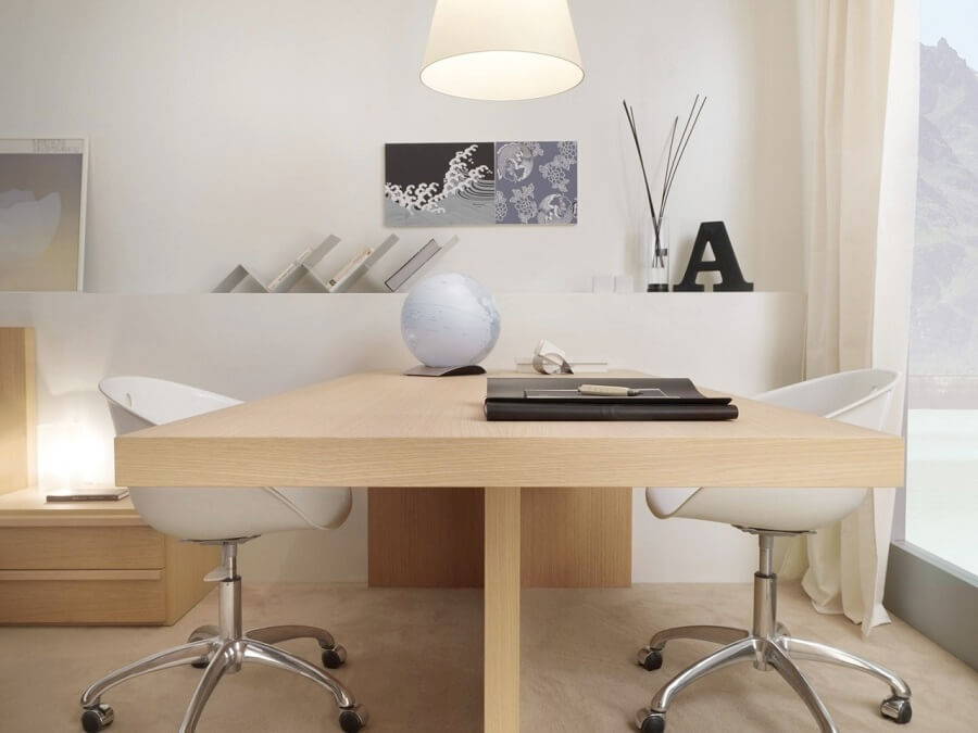 Bàn thiết kế đơn giản dành cho 2 người 