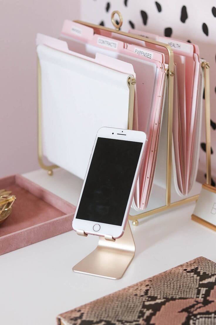 Kệ để smartphone và ipad trang trí bàn làm việc