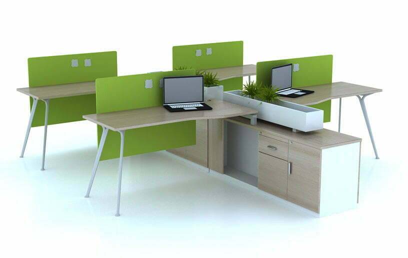 Bàn cạnh mở cụm 4 người