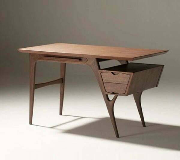 Bàn làm việc chân gỗ 