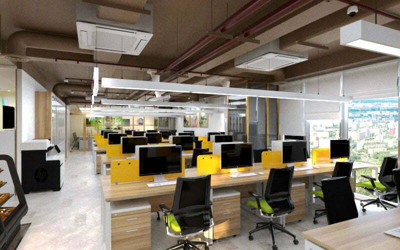 Chọn bàn làm việc công sở trong không gian mở 