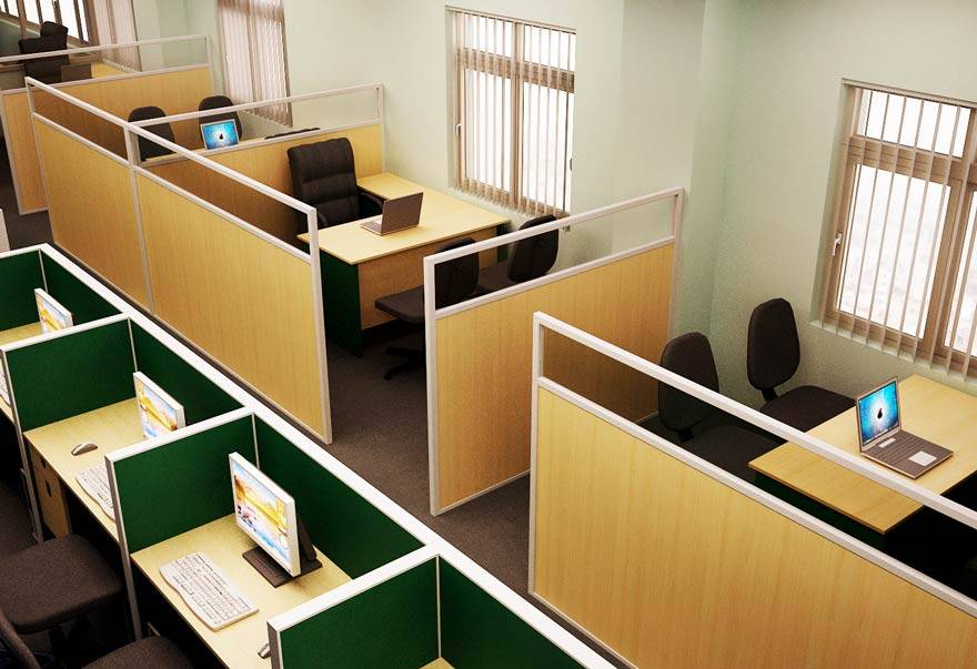 Vách ngăn bàn làm việc bảo vệ sự riêng tư