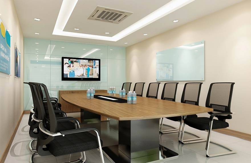 Bàn họp gỗ công nghiệp có tính thẩm mỹ cao