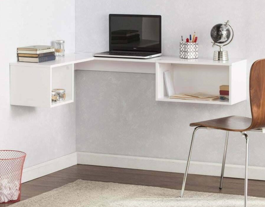 Bàn làm việc treo tường tạo không gian hiện đại và thông minh