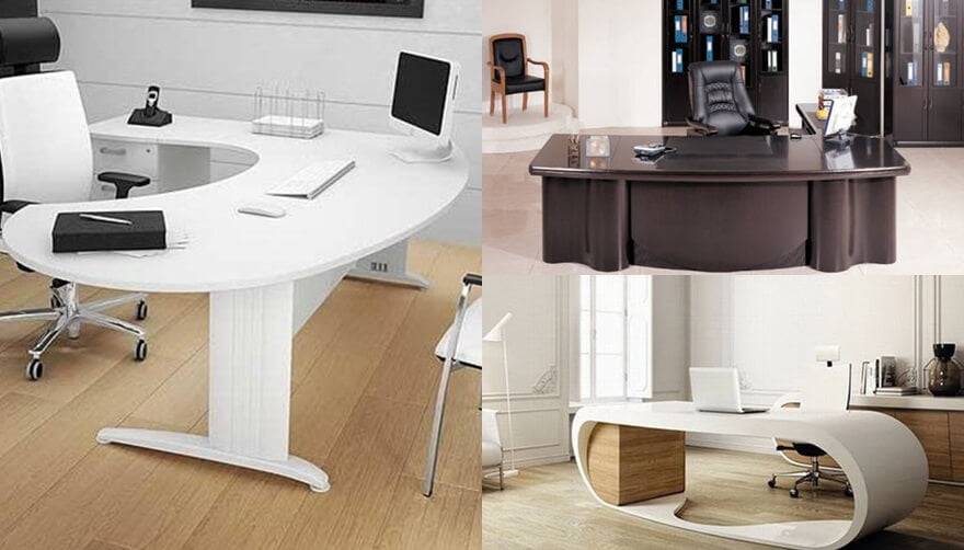 Bàn làm việc của giám đốc Bính Ngọ có hình móng ngựa là thích hợp nhất 