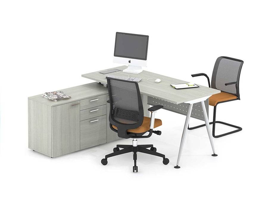 Bàn làm việc có hộc tủ PSL-140614C-R-L
