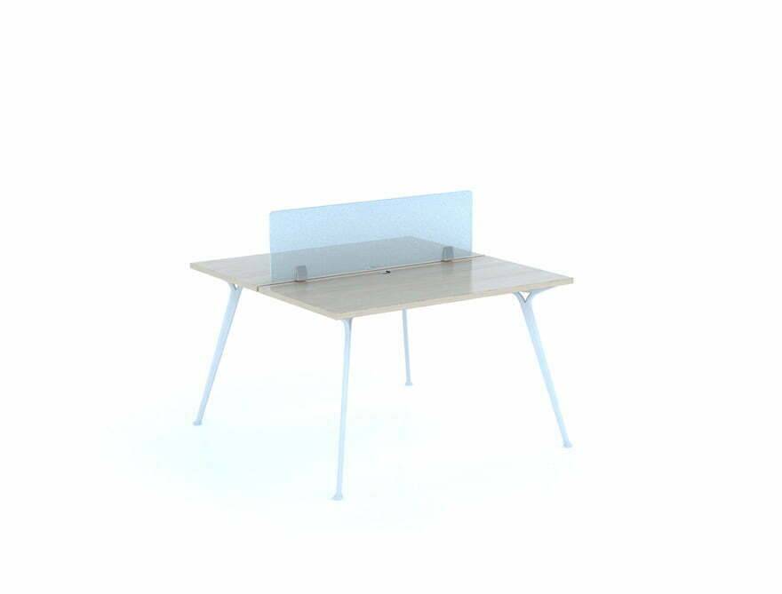 Bàn làm việc gỗ công nghiệp, chân sắt của Work & Wonders
