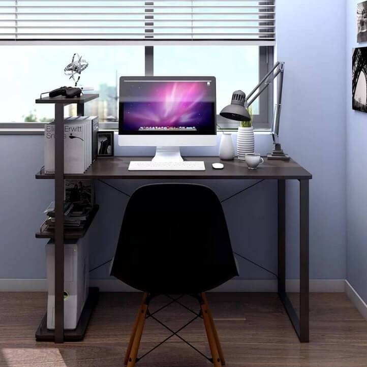 Bàn máy tính thông minh có thiết kế gọn nhẹ, giúp tiết kiệm diện tích
