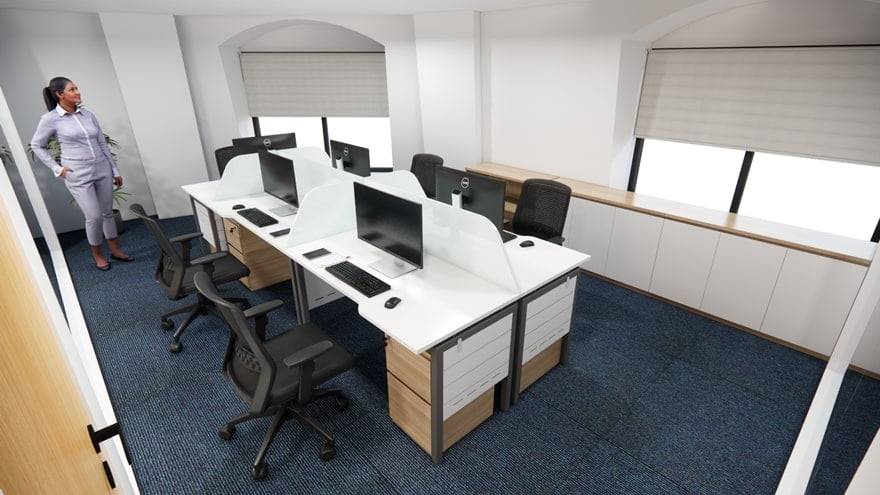 Tận dụng các góc trong văn phòng nhỏ hẹp