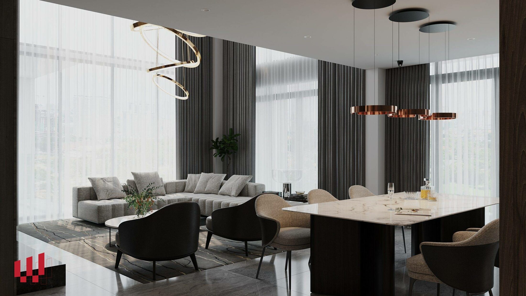 Nội thất cao cấp – penthouse TSQ