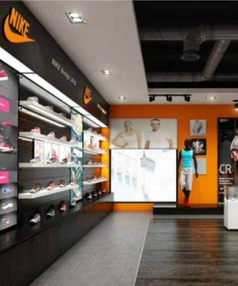 Nội thất retail cửa hàng Nike