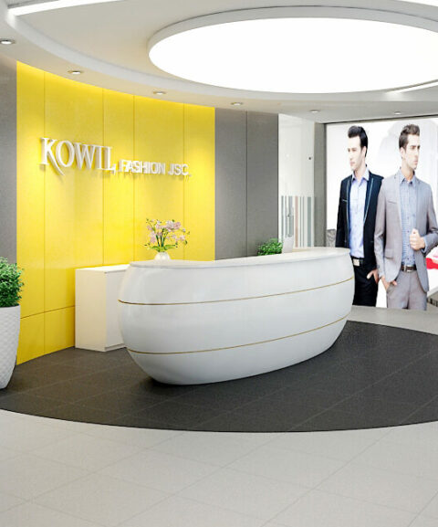 Nội thất văn phòng – khu vực lễ tân Kowil
